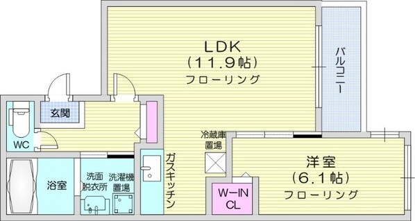 幌平橋駅 徒歩9分 4階の物件間取画像